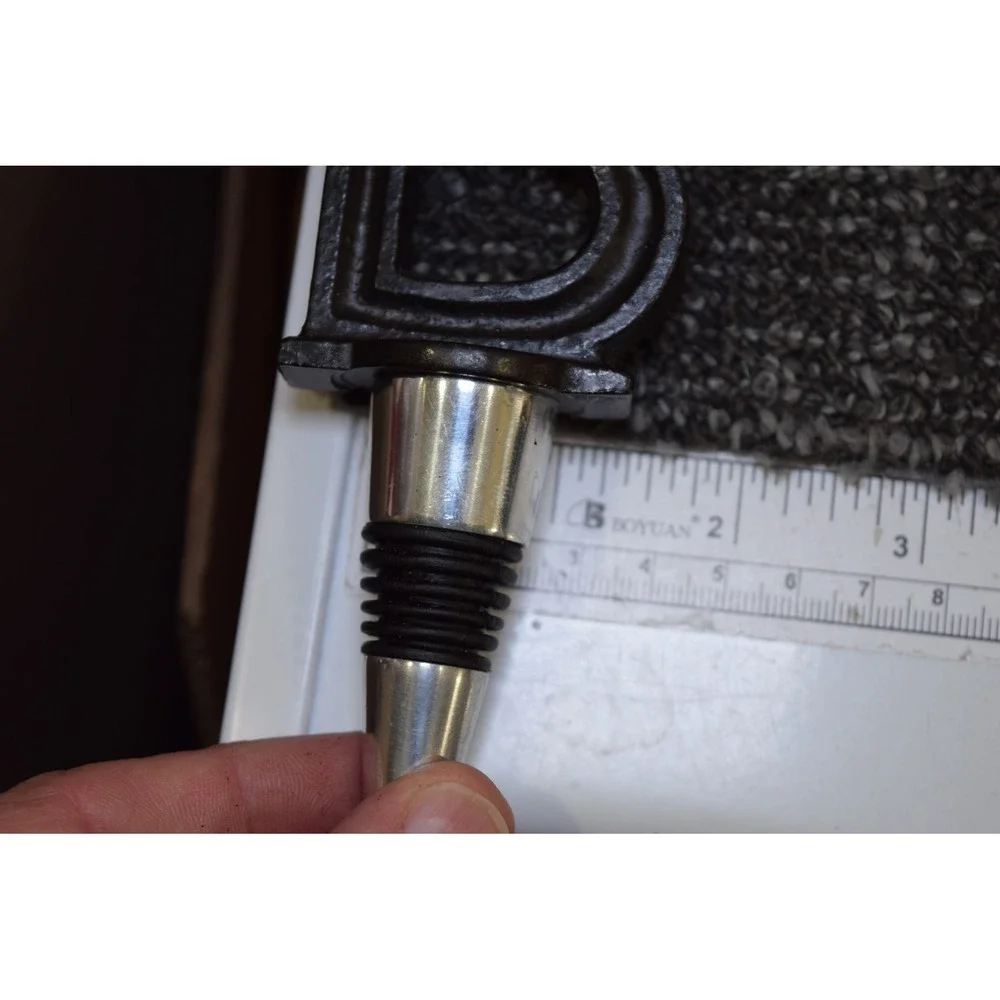 Cast Iron Wrought Iron Look LETTER B Top Wine Bottle Stopper Bar Accessory